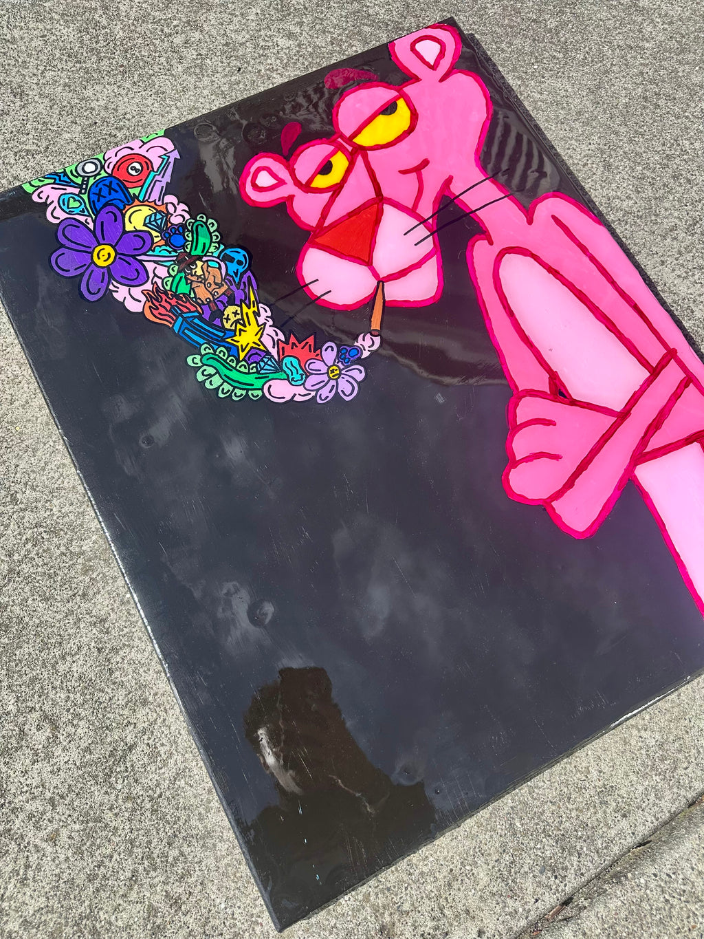 Pink Panther Painting Original